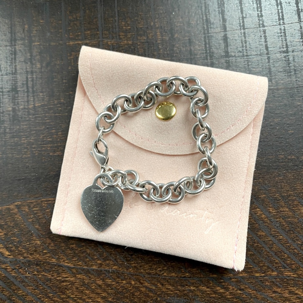 Tiffany & Co. Heart Charm Bracelet Sterling Silver